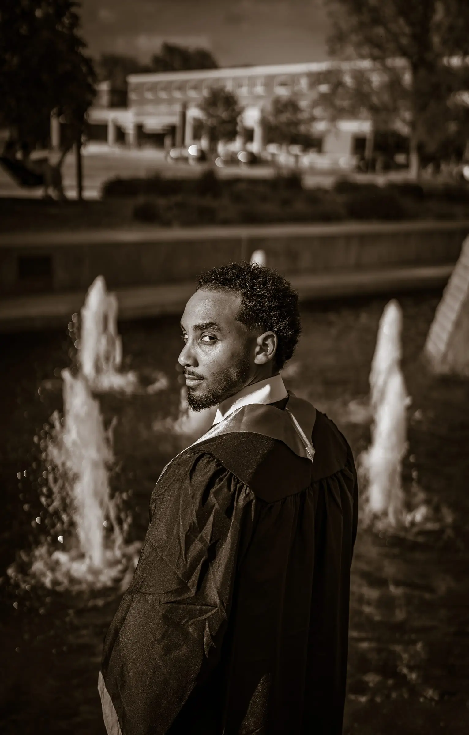 Graduation portrait — Ahmed — Lincoln, Nebraska